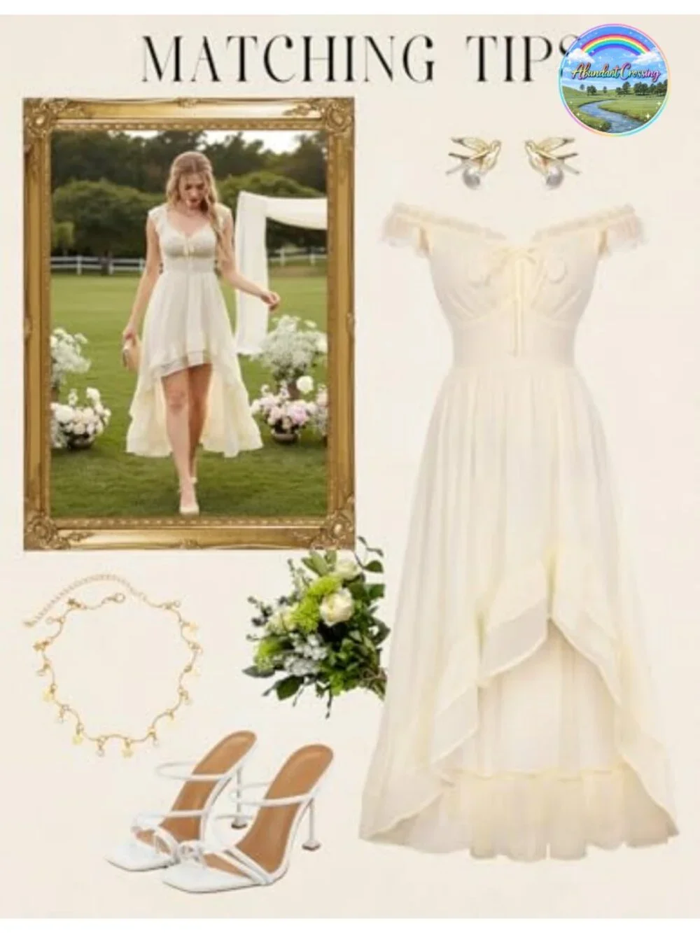 Renaissance Corset Dress Off Shoulder Chiffon High Low Sundress